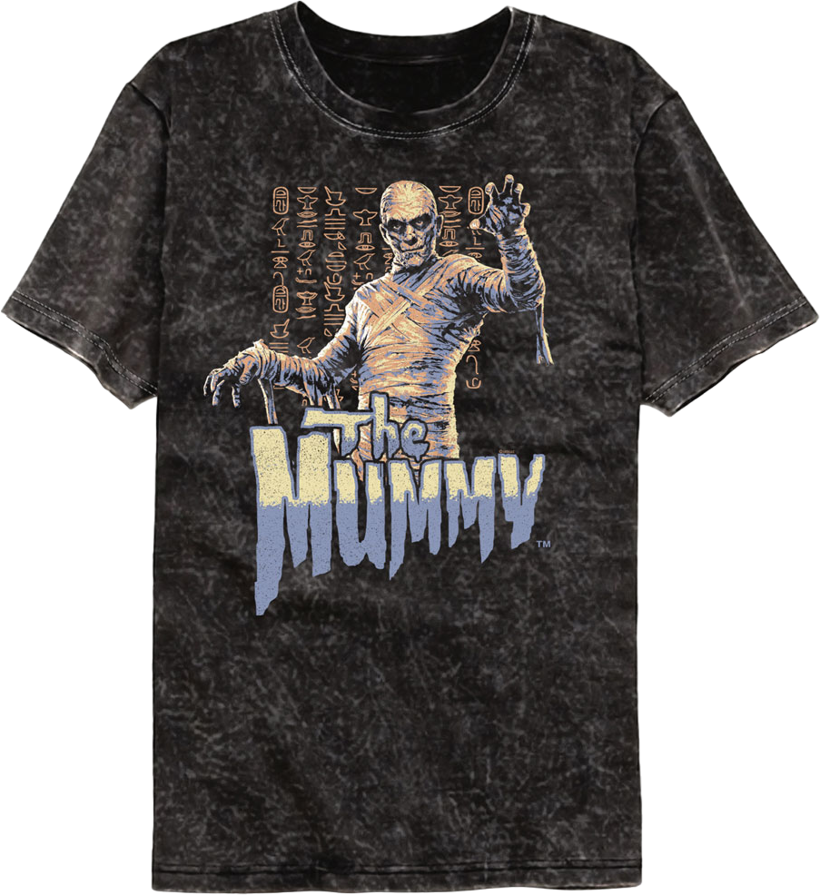 Hieroglyphs The Mummy Mineral Wash T-Shirt