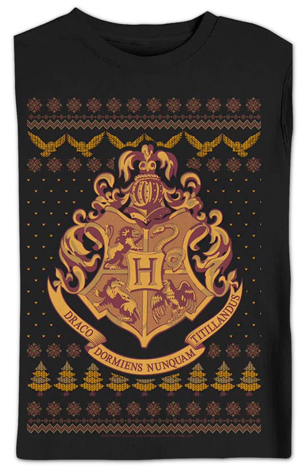 Hogwarts Faux Ugly Christmas Sweater Harry Potter Sweatshirt