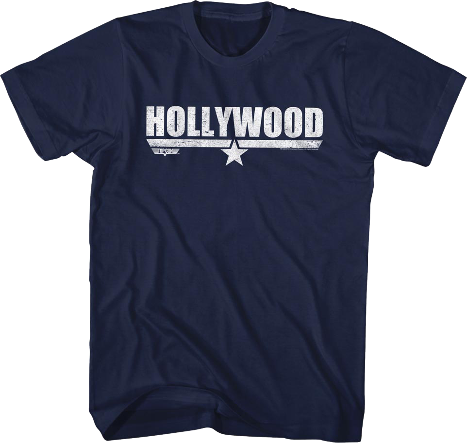 Distressed Hollywood Top Gun T-Shirt
