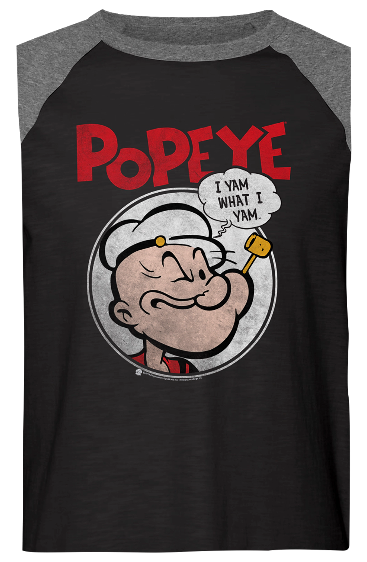 I Yam What I Yam Popeye Raglan Baseball Shirt