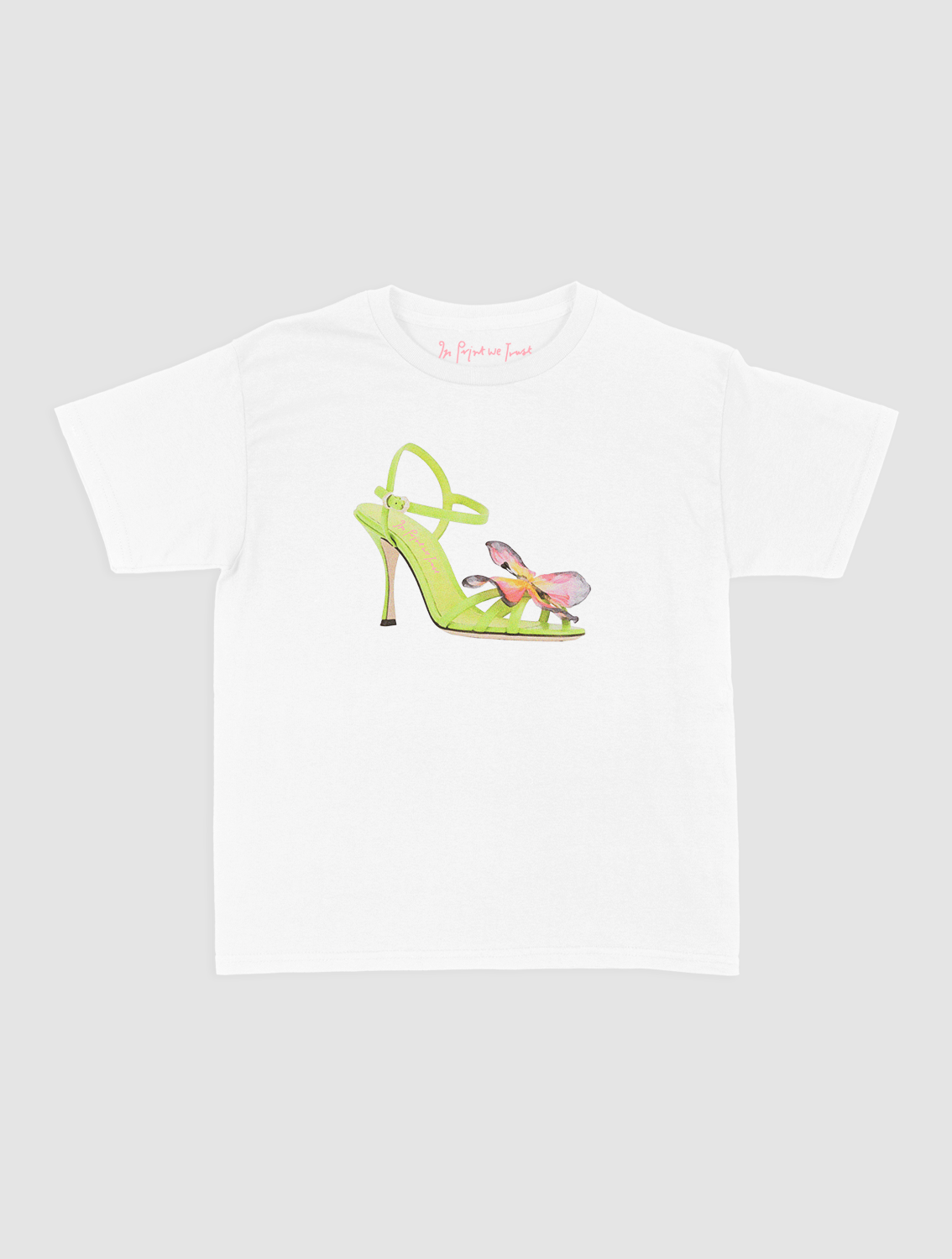 if the shoe fits baby tee