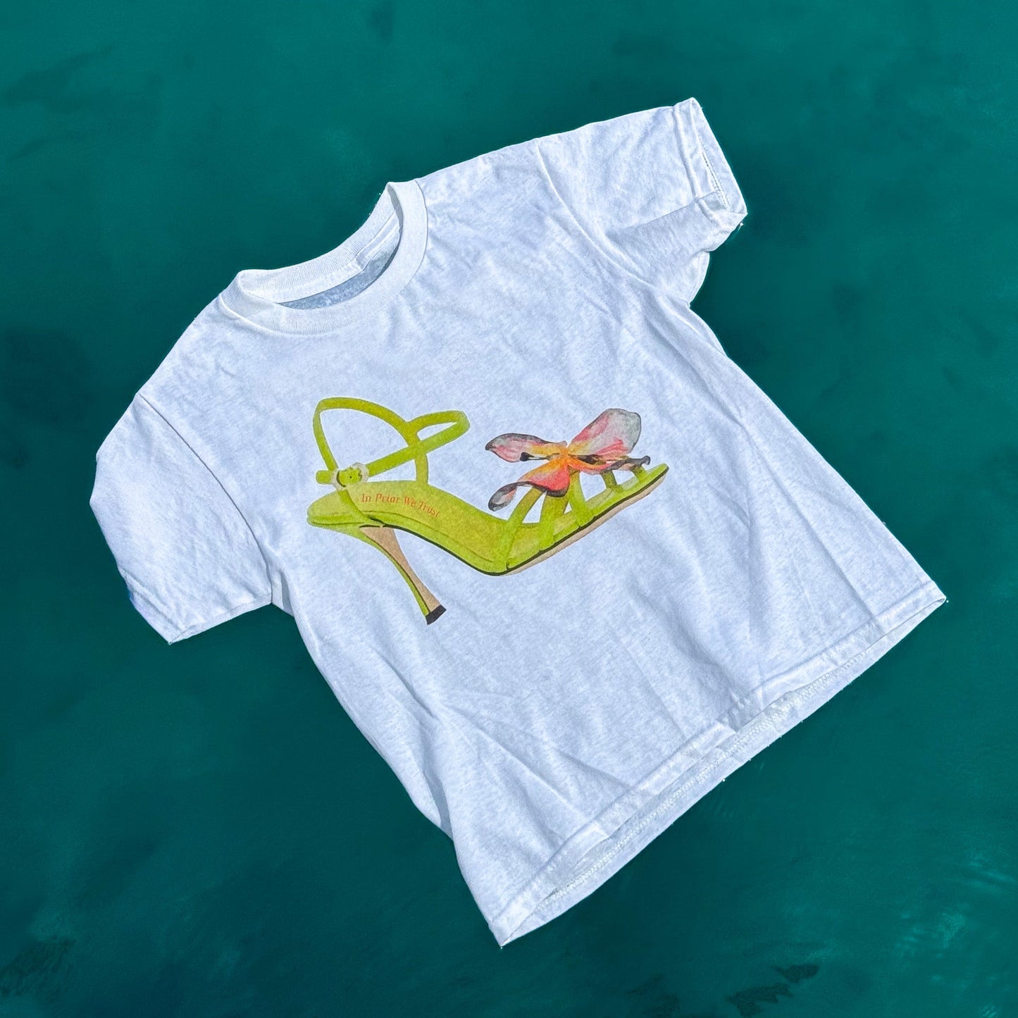 if the shoe fits baby tee