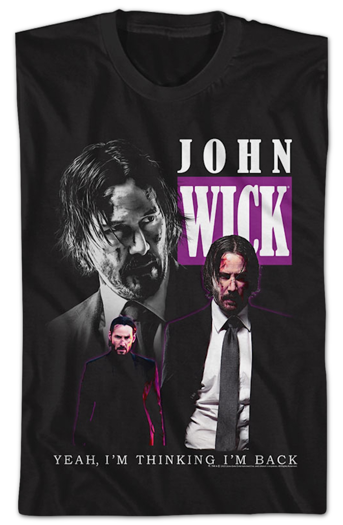 I'm Thinking I'm Back Collage John Wick T-Shirt