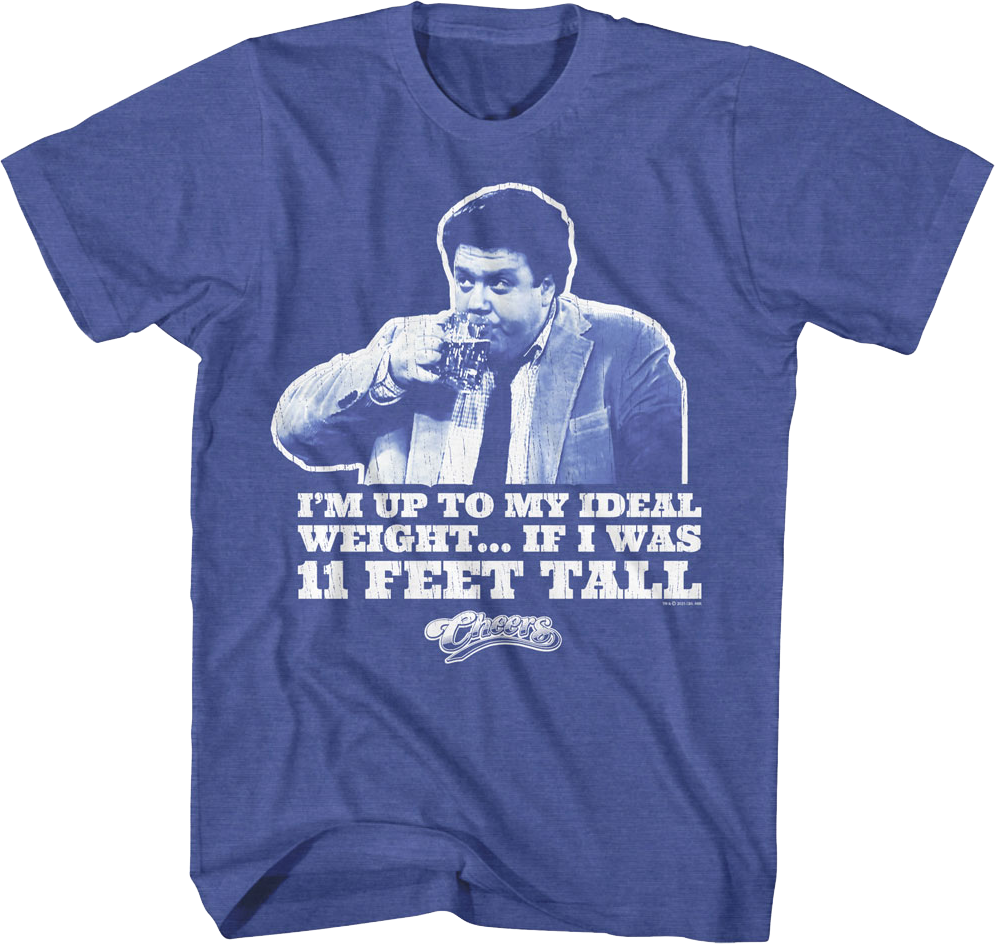 I'm Up To My Ideal Weight If I Was 11 Feet Tall Cheers T-Shirt