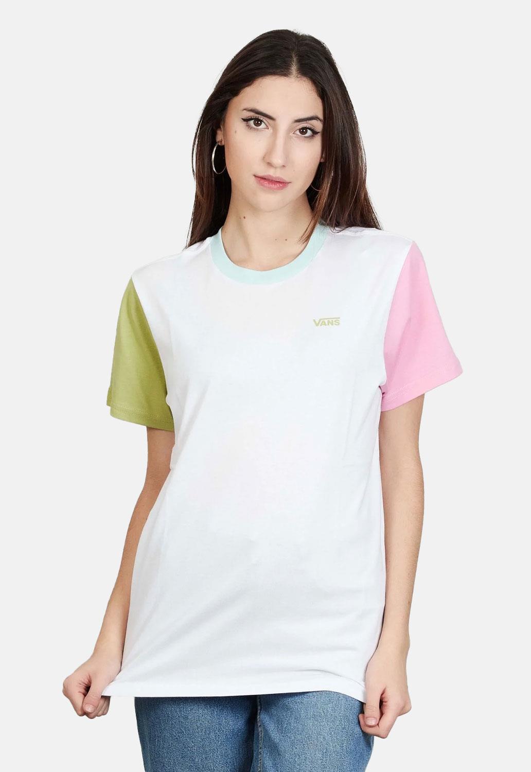 Left Chest Colorblock T-Shirt Style001