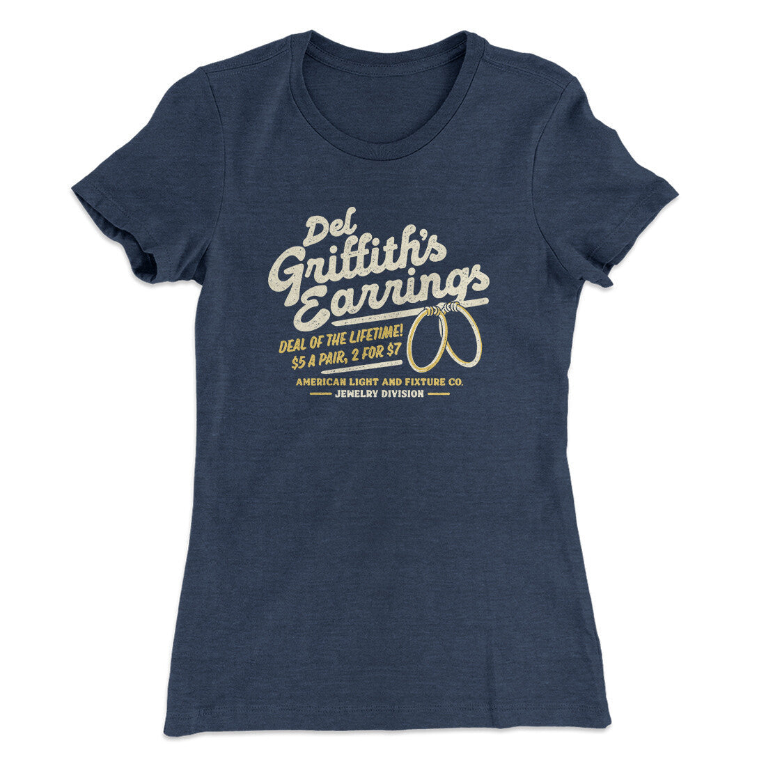 Del Griffith's Earrings Funny Thanksgiving Women's T-Shirt