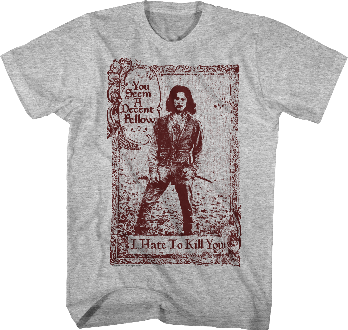 Inigo Montoya I Hate To Kill You Princess Bride T-Shirt