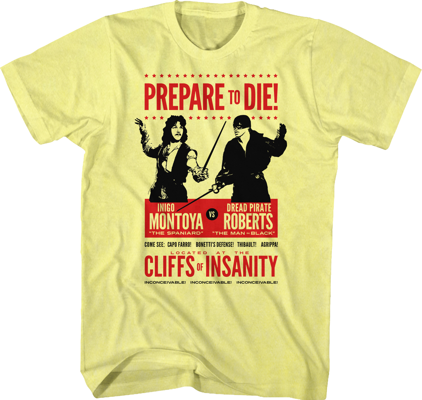 Inigo Montoya vs Dread Pirate Roberts Princess Bride T-Shirt
