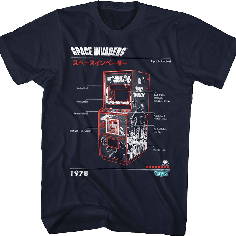Instructions Space Invaders T-Shirt