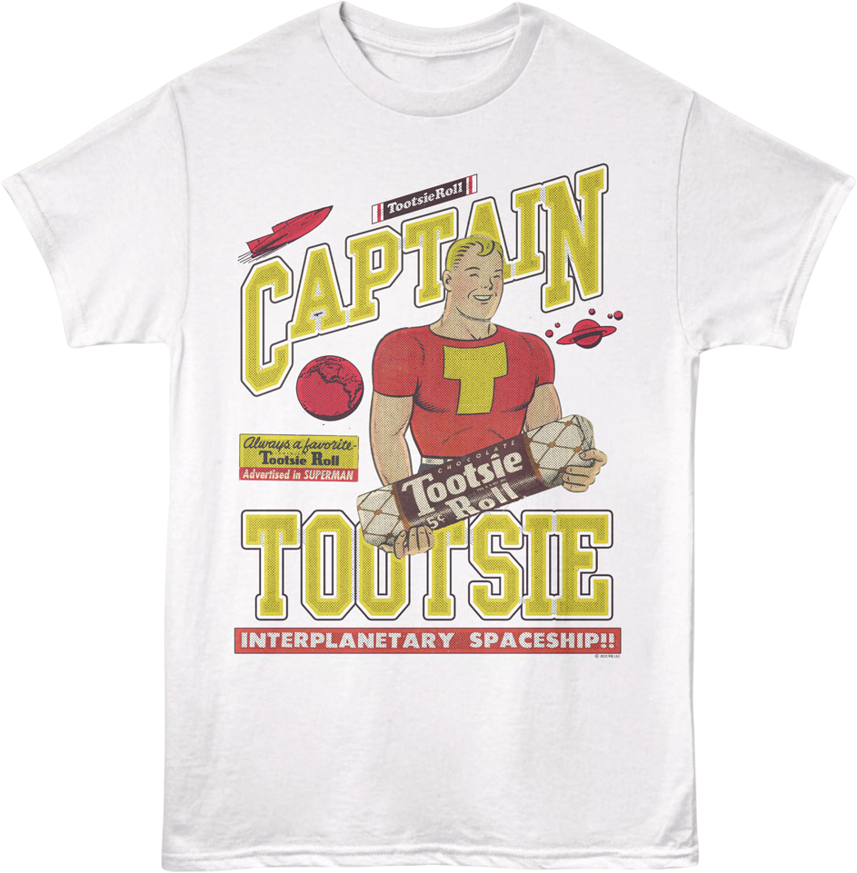 Interplanetary Spaceship Tootsie Roll T-Shirt