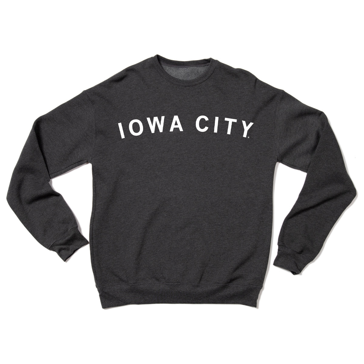 Iowa City Curved Logo Crew Sweatshirt