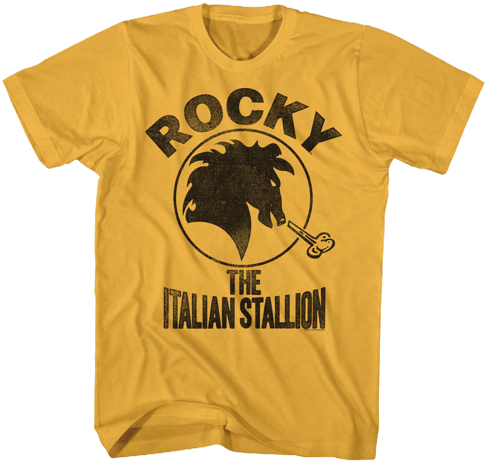 Distressed Italian Stallion Logo Rocky T-Shirt