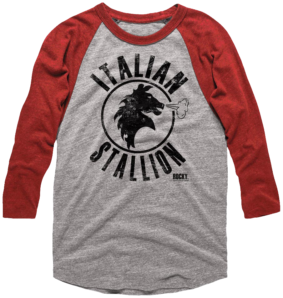 Italian Stallion Rocky Raglan Baseball Shirt