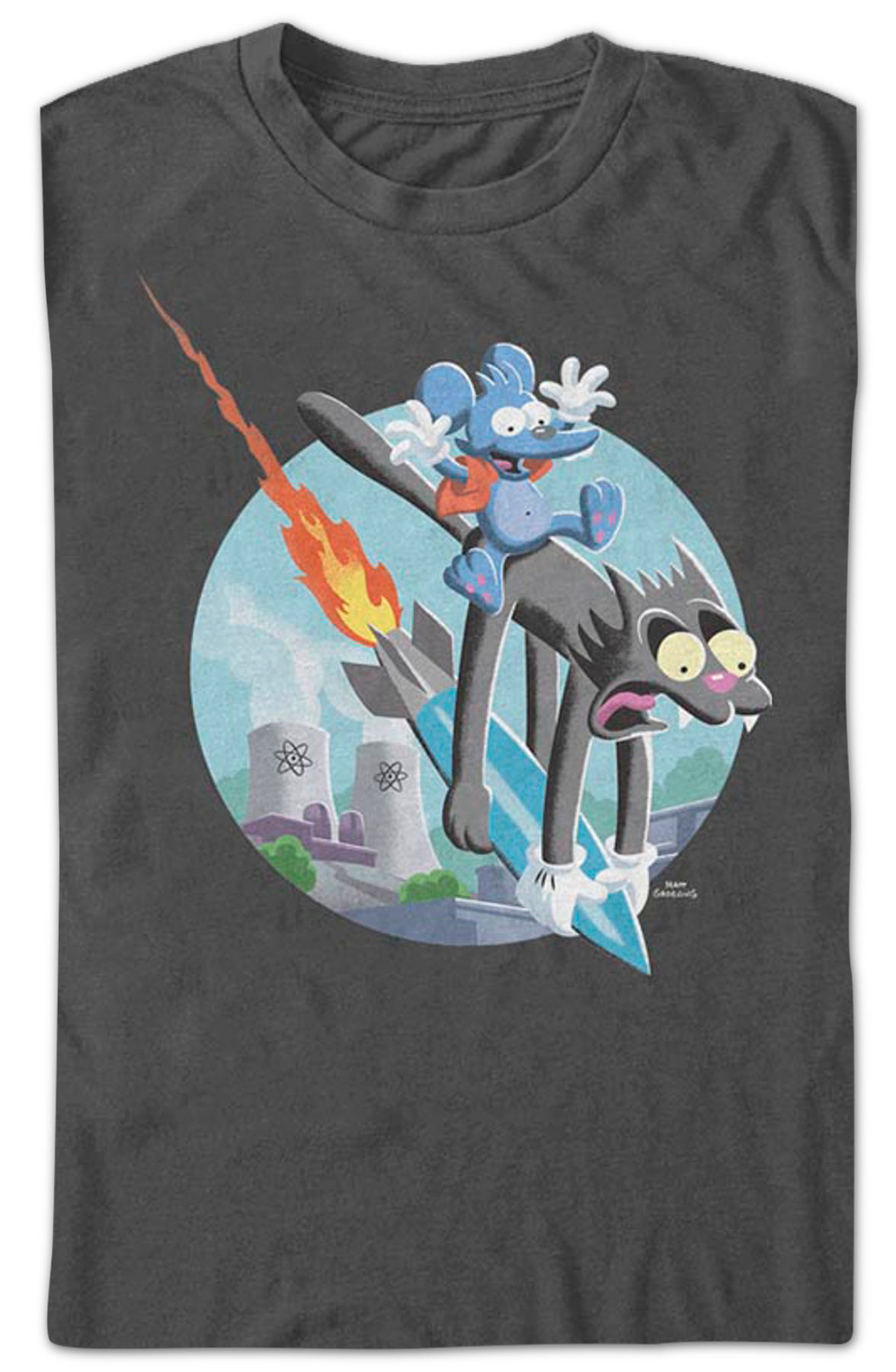 Itchy & Scratchy Missile The Simpsons T-Shirt