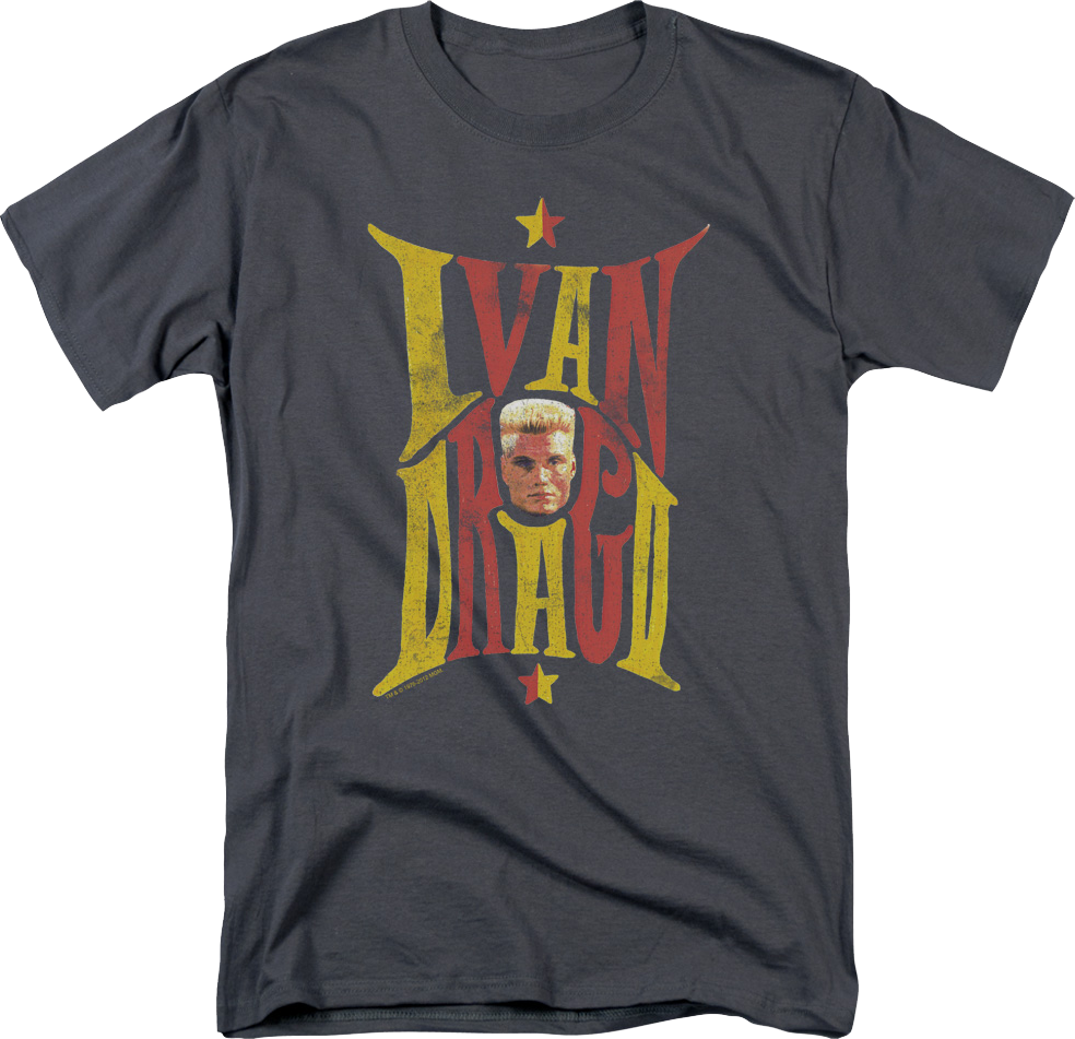 Ivan Drago Name And Face Rocky T-Shirt