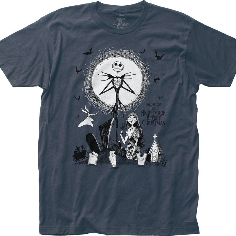 Jack and Sally Nightmare Before Christmas T-Shirt