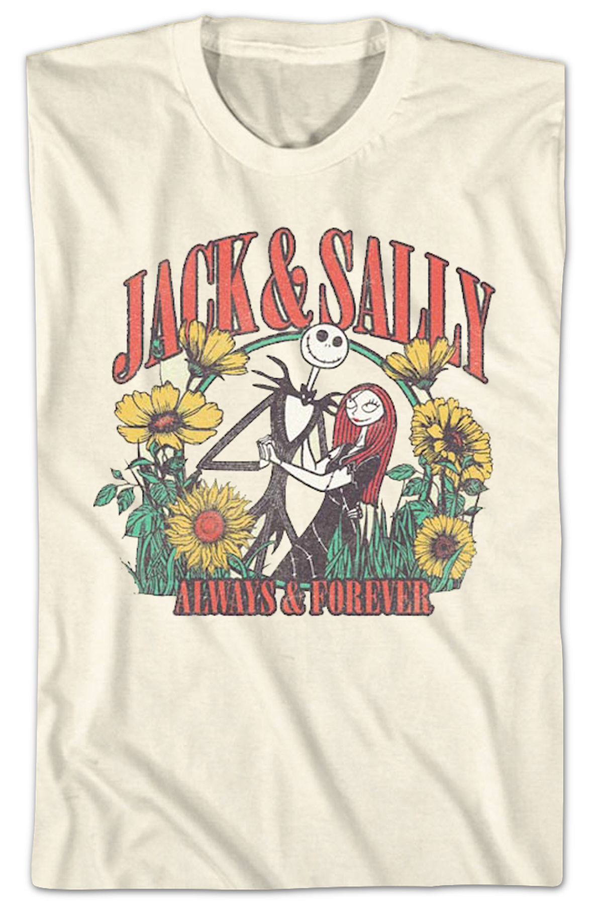 Jack & Sally Always & Forever Nightmare Before Christmas T-Shirt