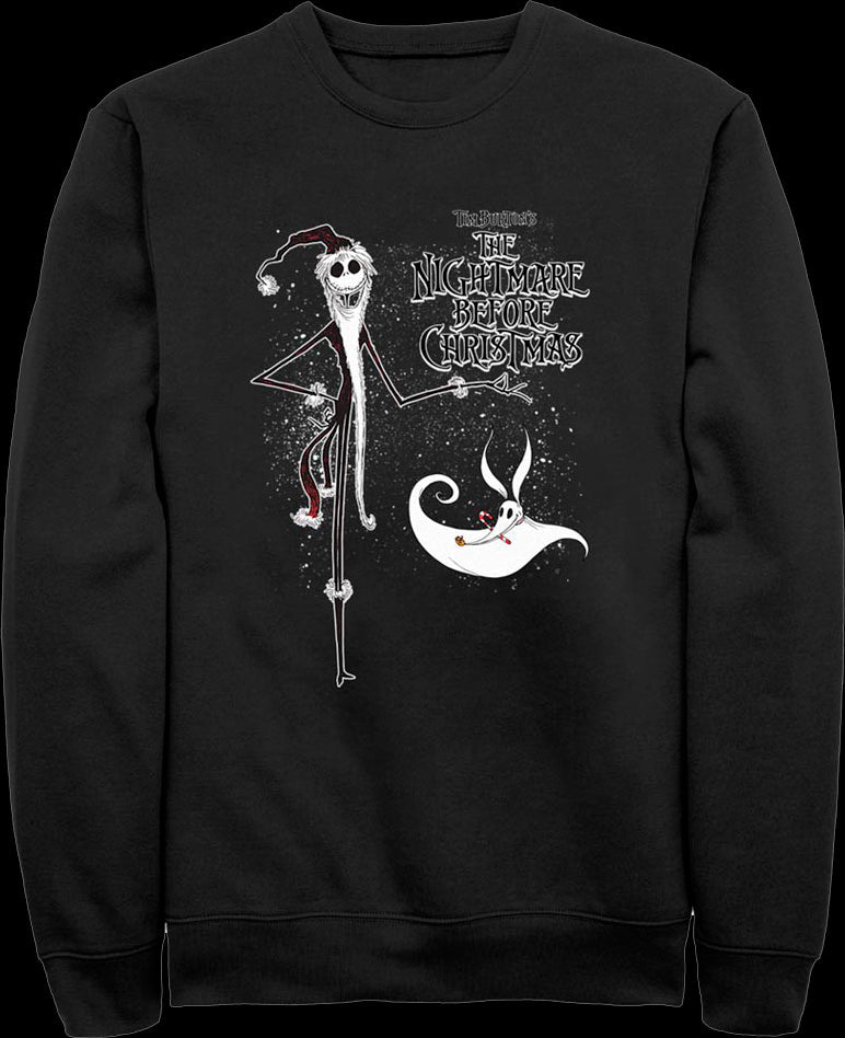 Jack Skellington And Zero Nightmare Before Christmas Sweatshirt