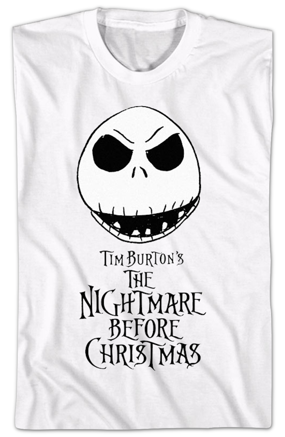 Jack Skellington Head Nightmare Before Christmas T-Shirt