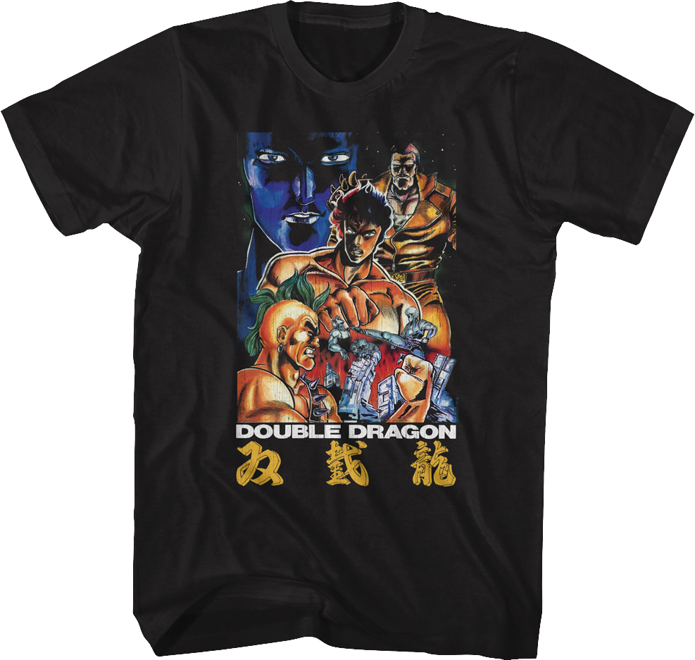 Japanese Box Art Double Dragon T-Shirt