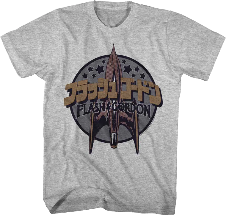 Japanese Text Flash Gordon T-Shirt
