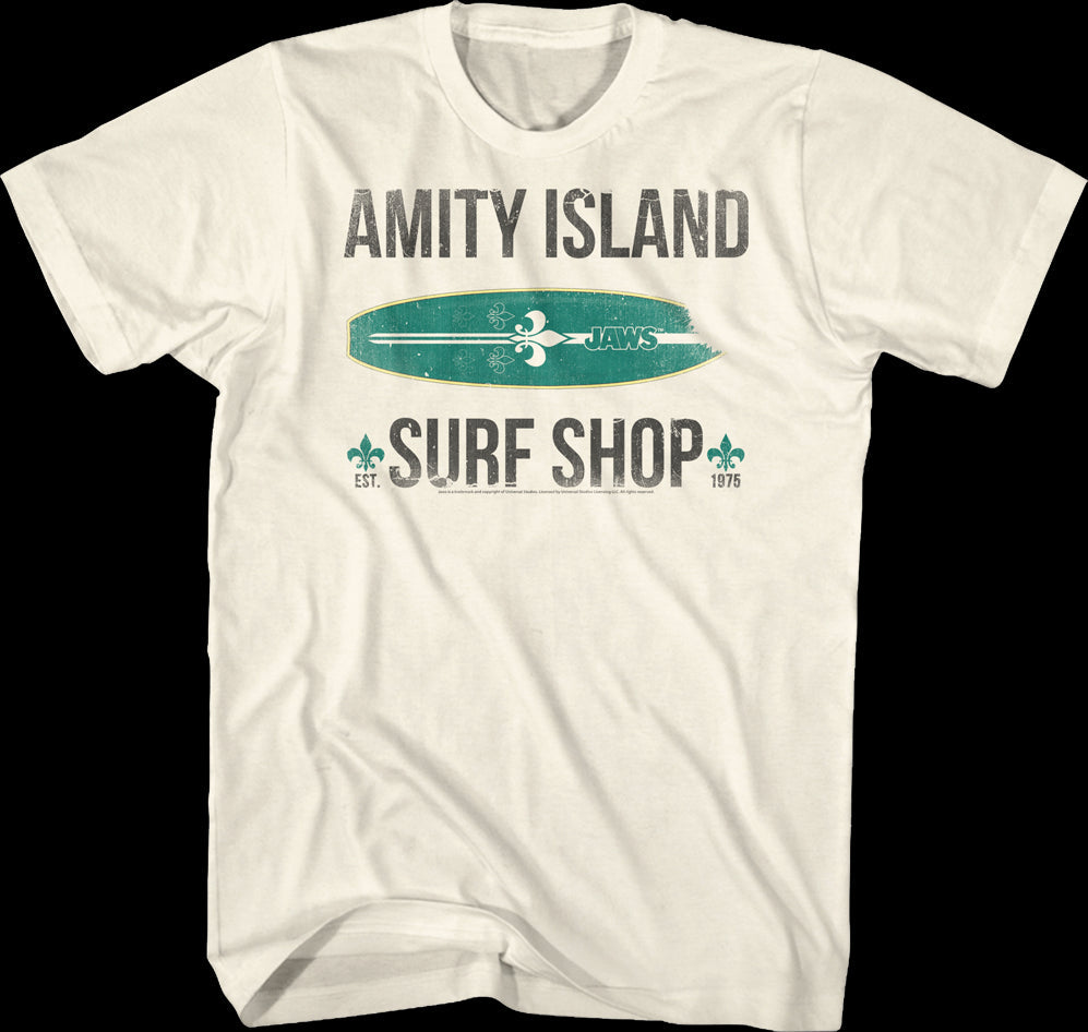 JAWS Amity Island Surf Shop Shirt