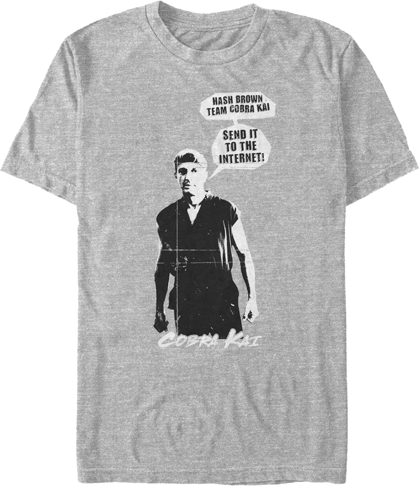 Johnny Lawrence Hash Brown Team Cobra Kai T-Shirt
