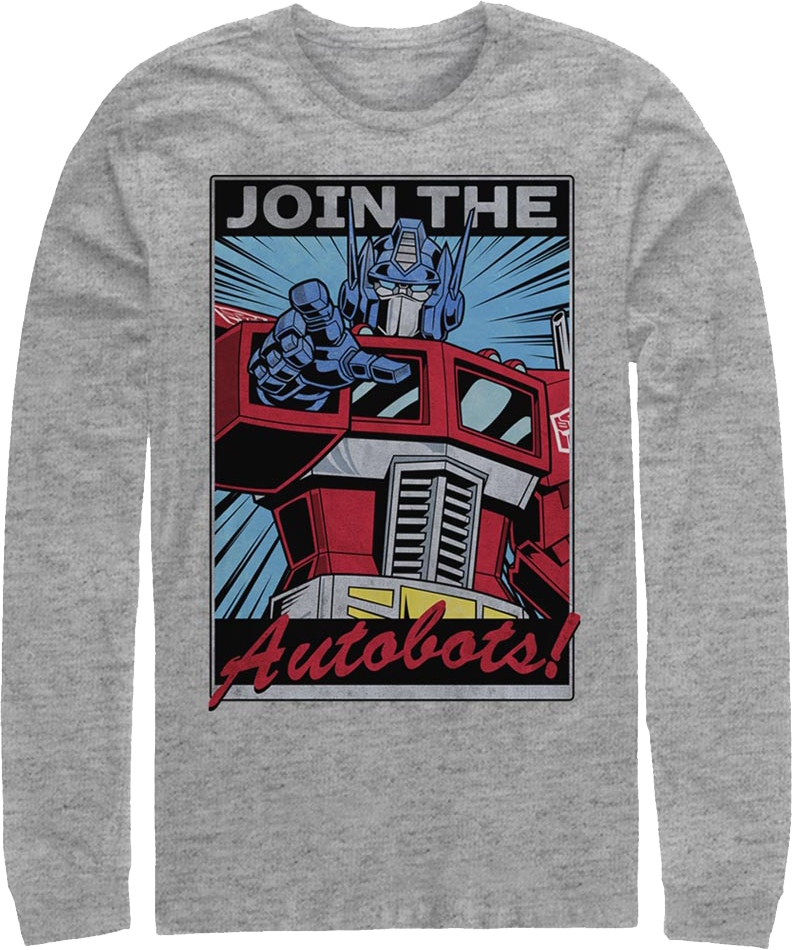 Join The Autobots Transformers Long Sleeve Shirt