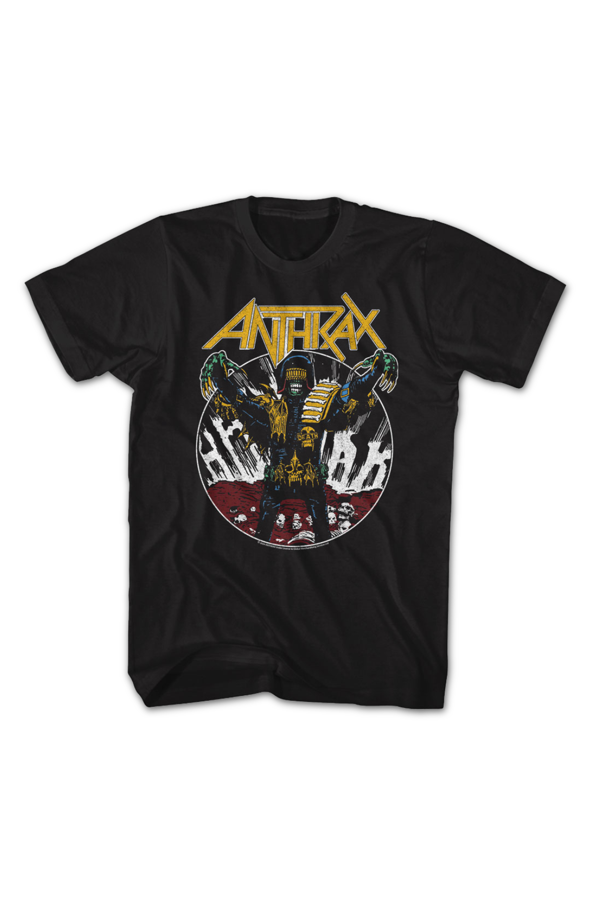 Judge Dredd Zombie Anthrax T-Shirt