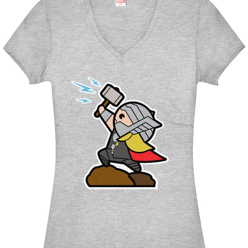 Junior Kawaii Thor V-Neck Shirt