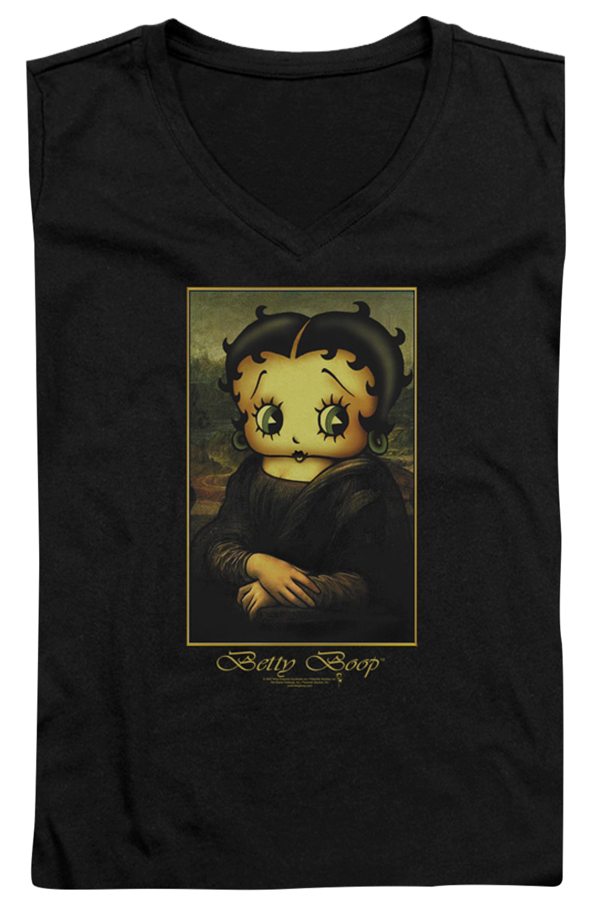 Junior Work Of Art Betty Boop V-Neck Shirt