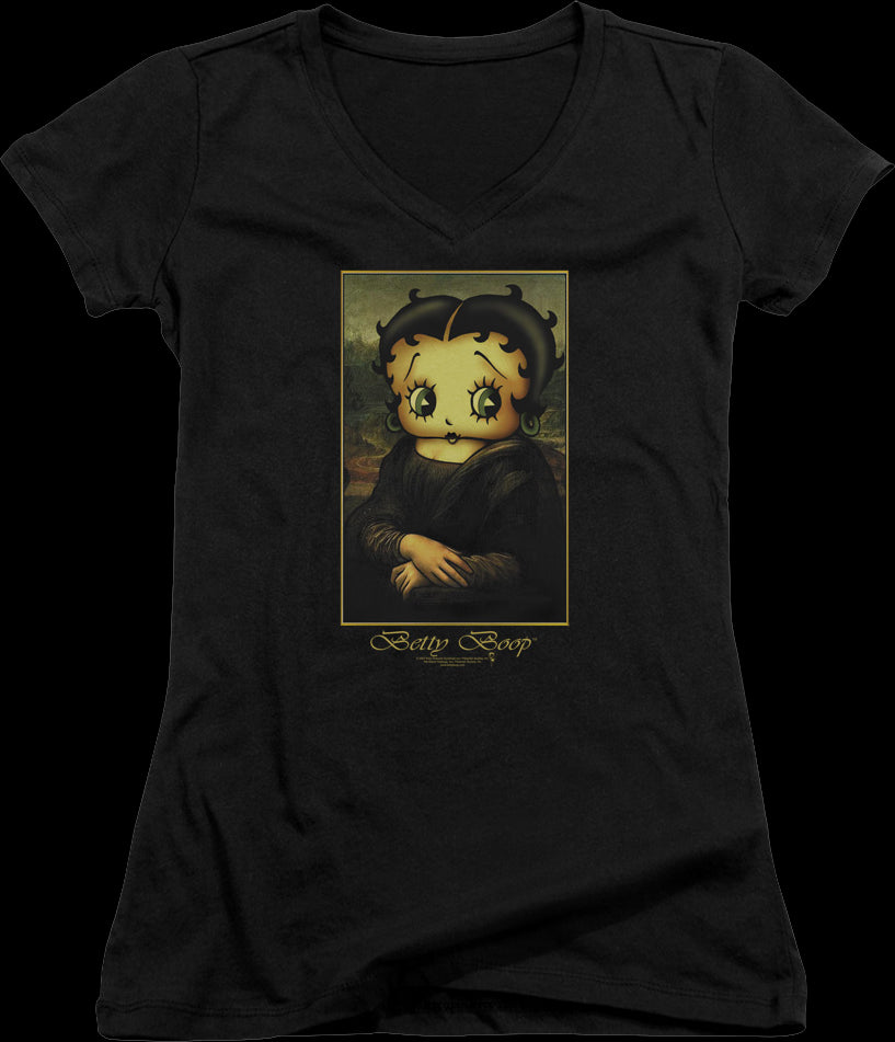 Junior Work Of Art Betty Boop V-Neck Shirt