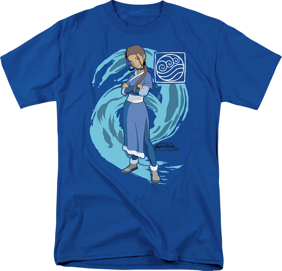 Katara Water Wave Avatar The Last Airbender T-Shirt