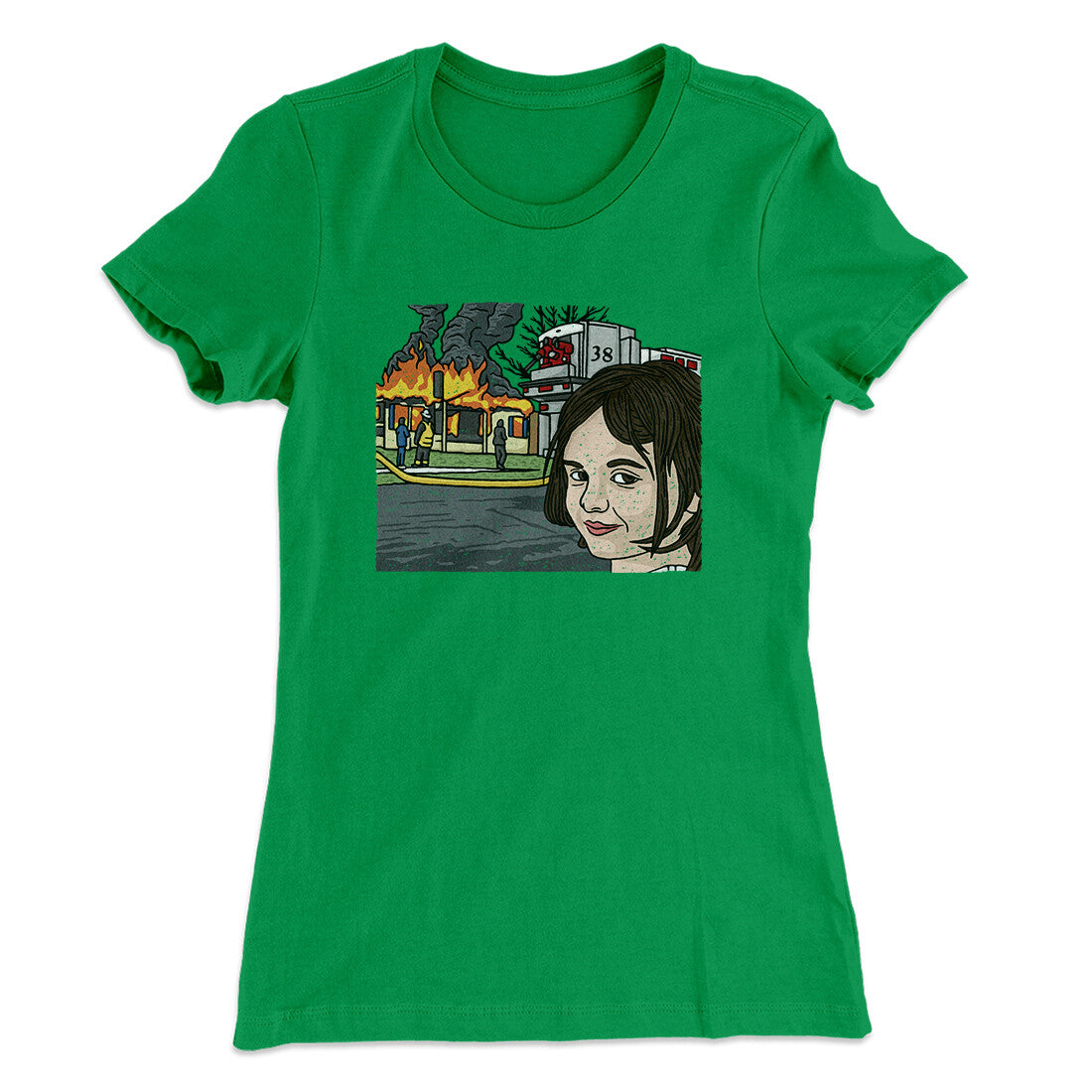Disaster Girl Meme Funny Women's T-Shirt