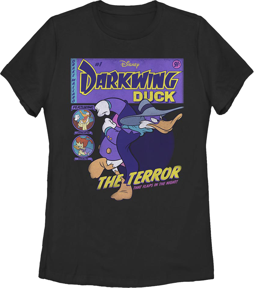 Womens Comic Book Cover Darkwing Duck Shirt