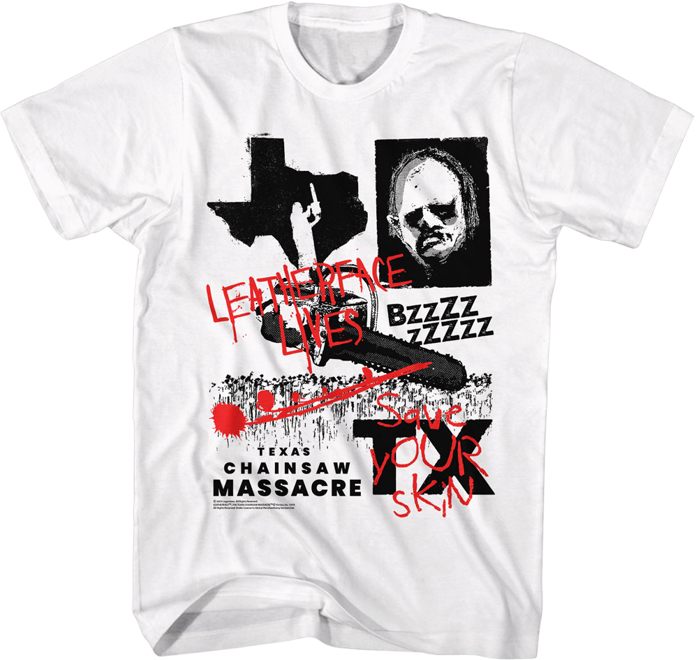 Leatherface Lives Texas Chainsaw Massacre T-Shirt