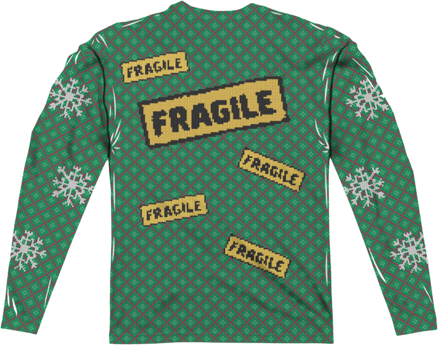 Leg Lamp Faux Ugly Sweater Christmas Story Long Sleeve Tee