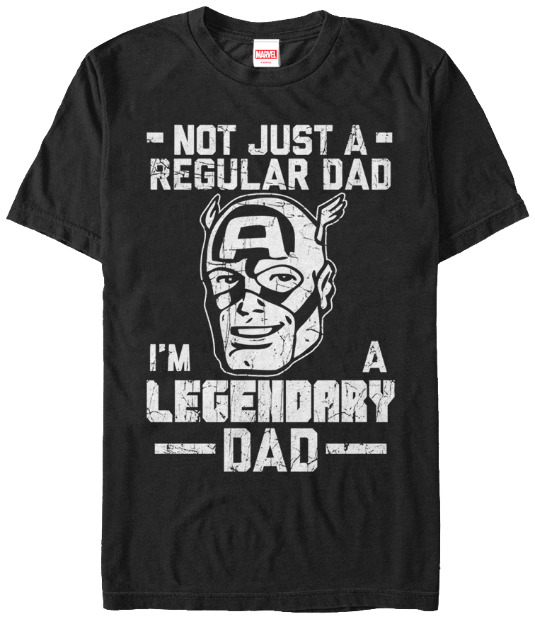 Legendary Dad Captain America T-Shirt