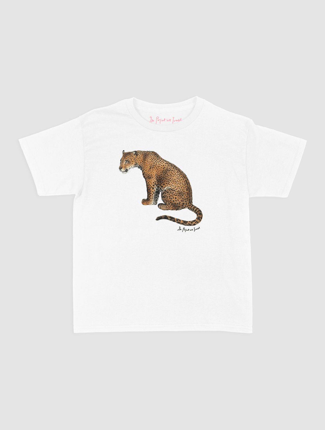 leopard baby tee