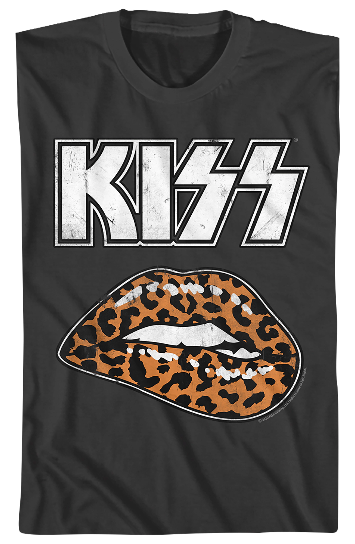 Leopard Lips KISS T-Shirt