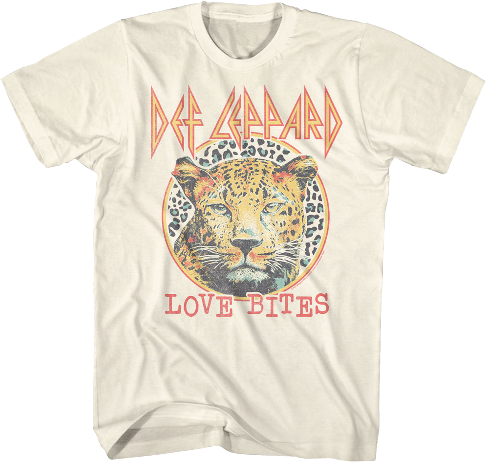 Leopard Print Love Bites Def Leppard T-Shirt