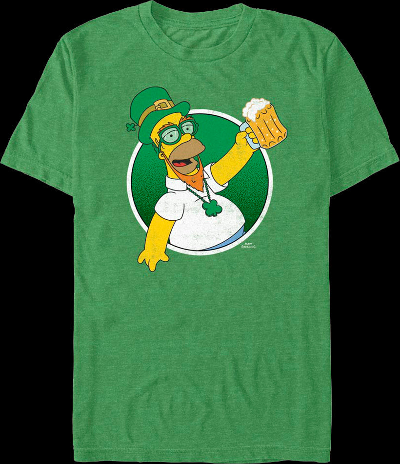 Leprechaun Homer Simpson T-Shirt