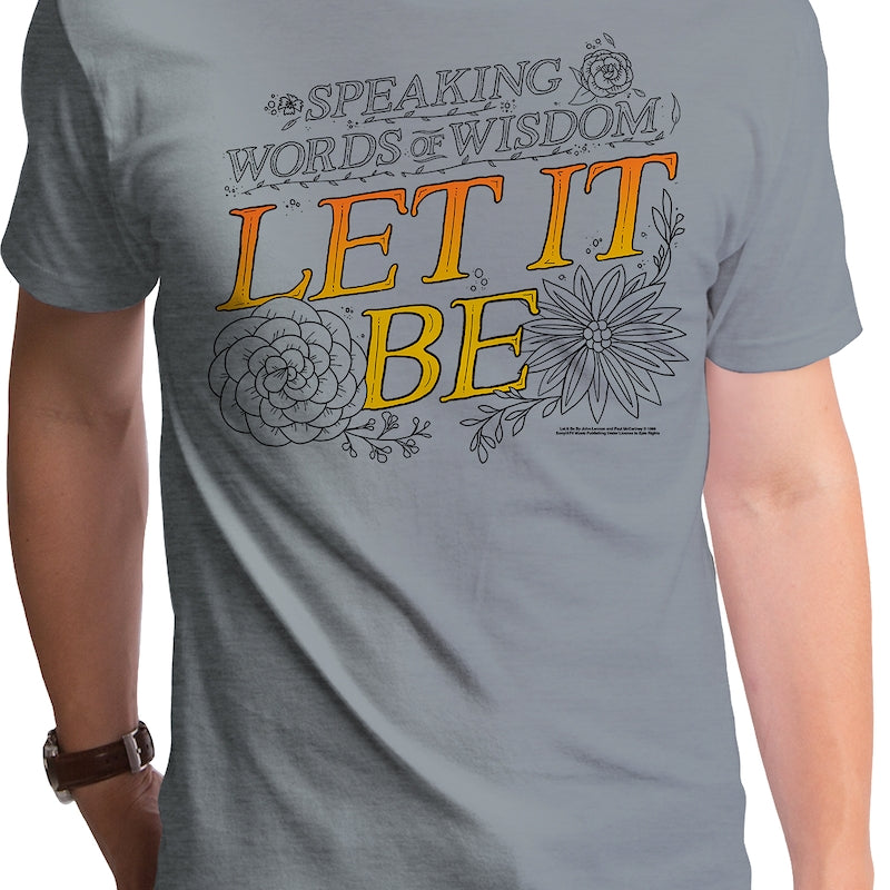 Let It Be Lyrics Beatles T-Shirt