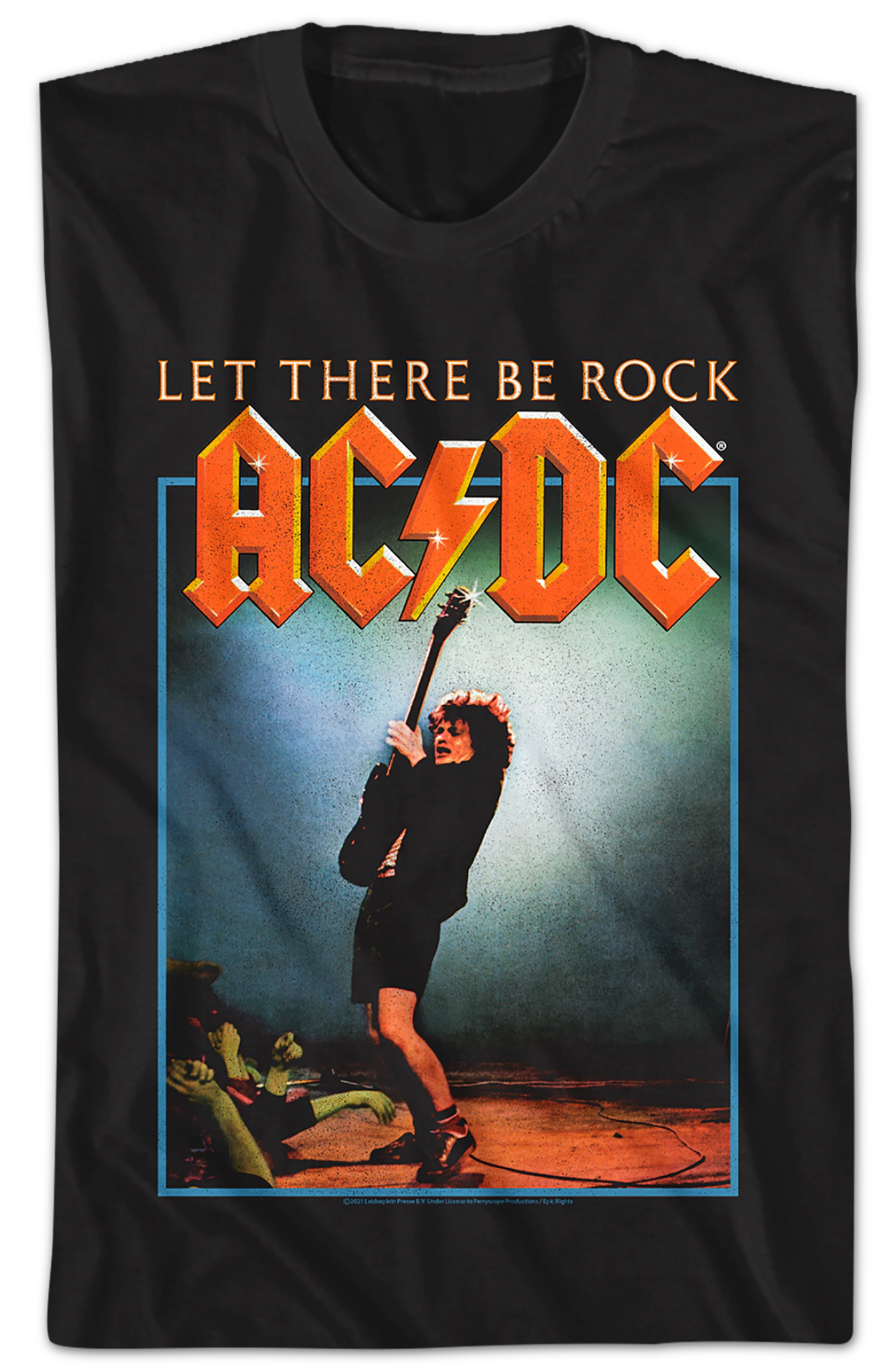 Let There Be Rock Album Cover ACDC Shirt