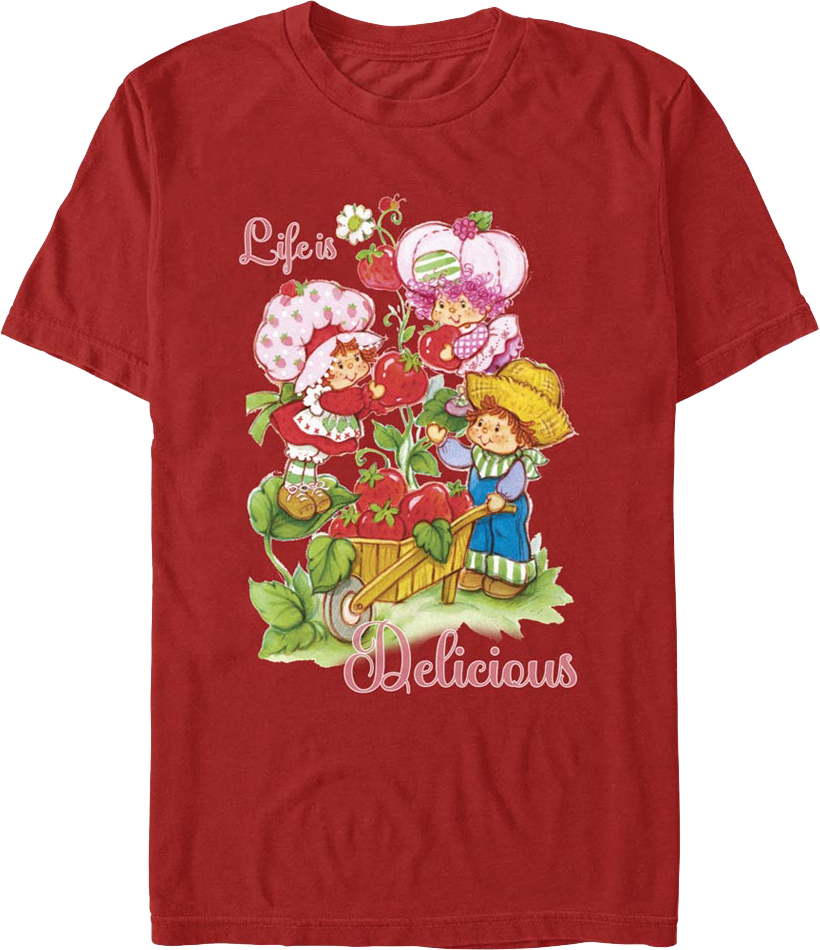 Life Is Delicious Strawberry Shortcake T-Shirt