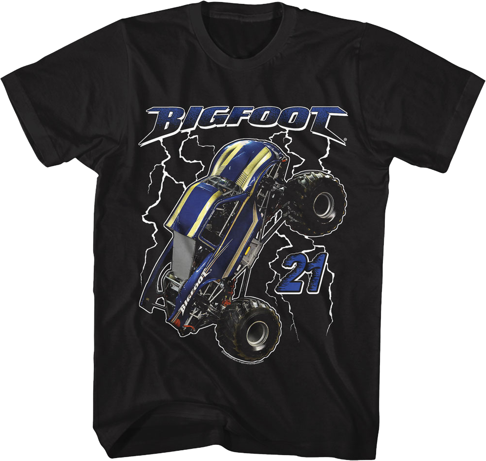Lightning Bolts Bigfoot 21 T-Shirt