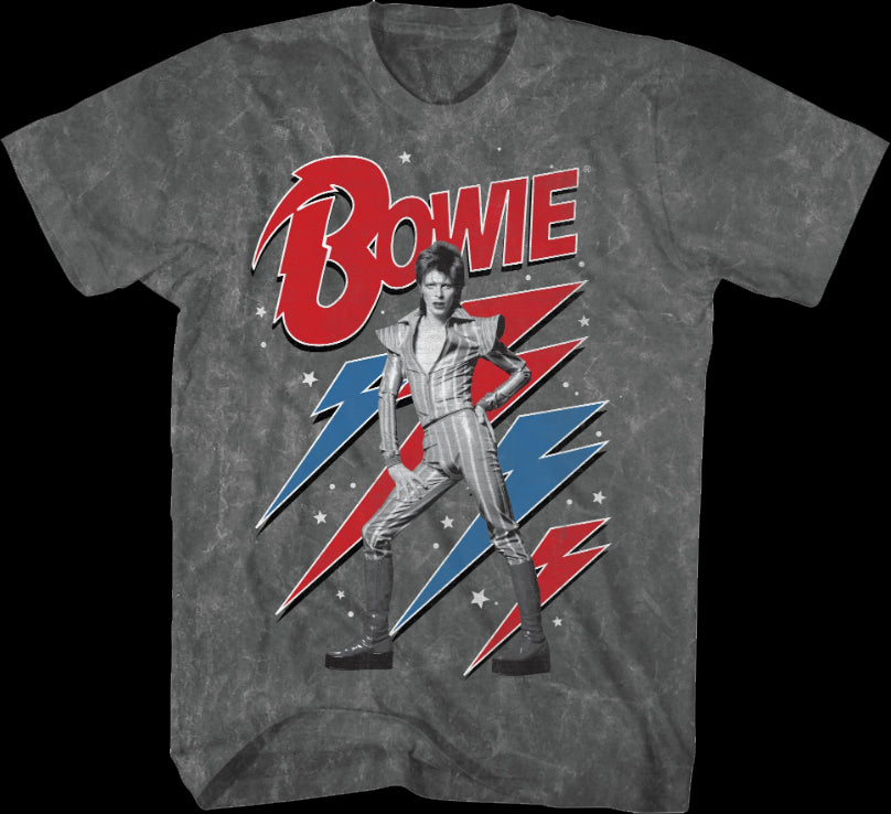 Lightning Bolts David Bowie T-Shirt Style001
