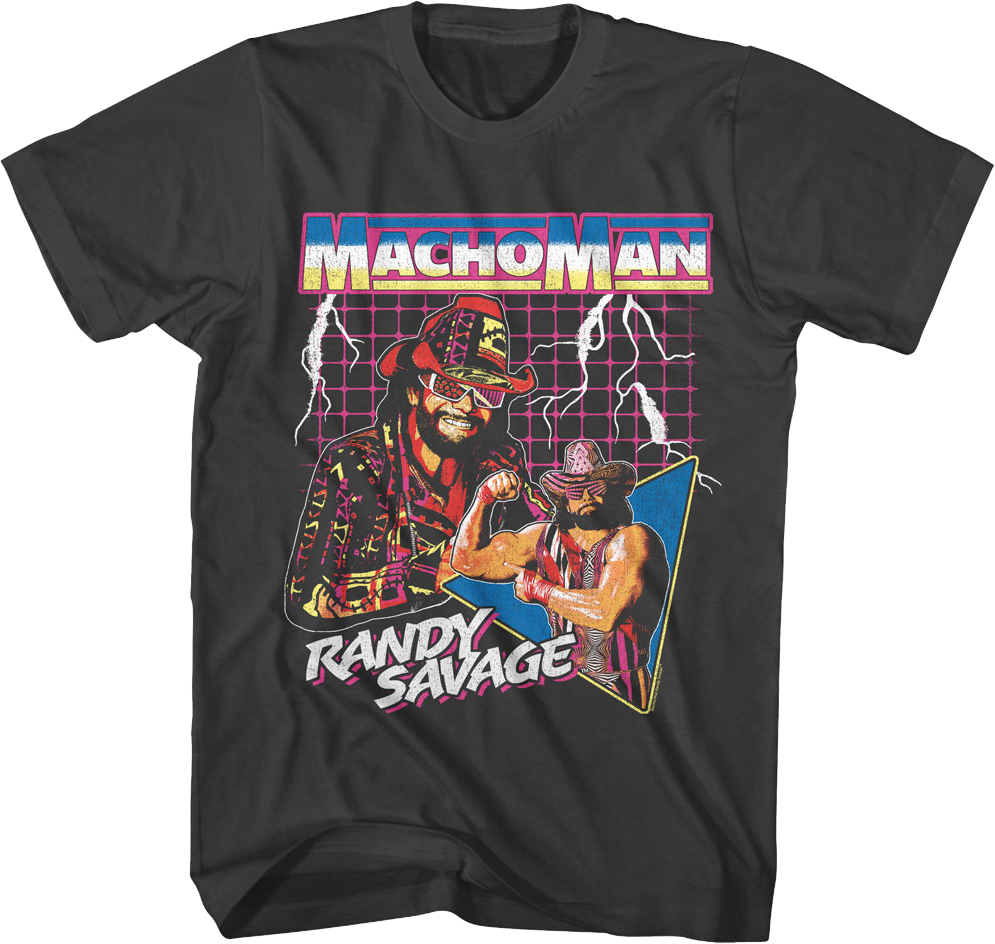 Lightning Collage Macho Man Randy Savage T-Shirt
