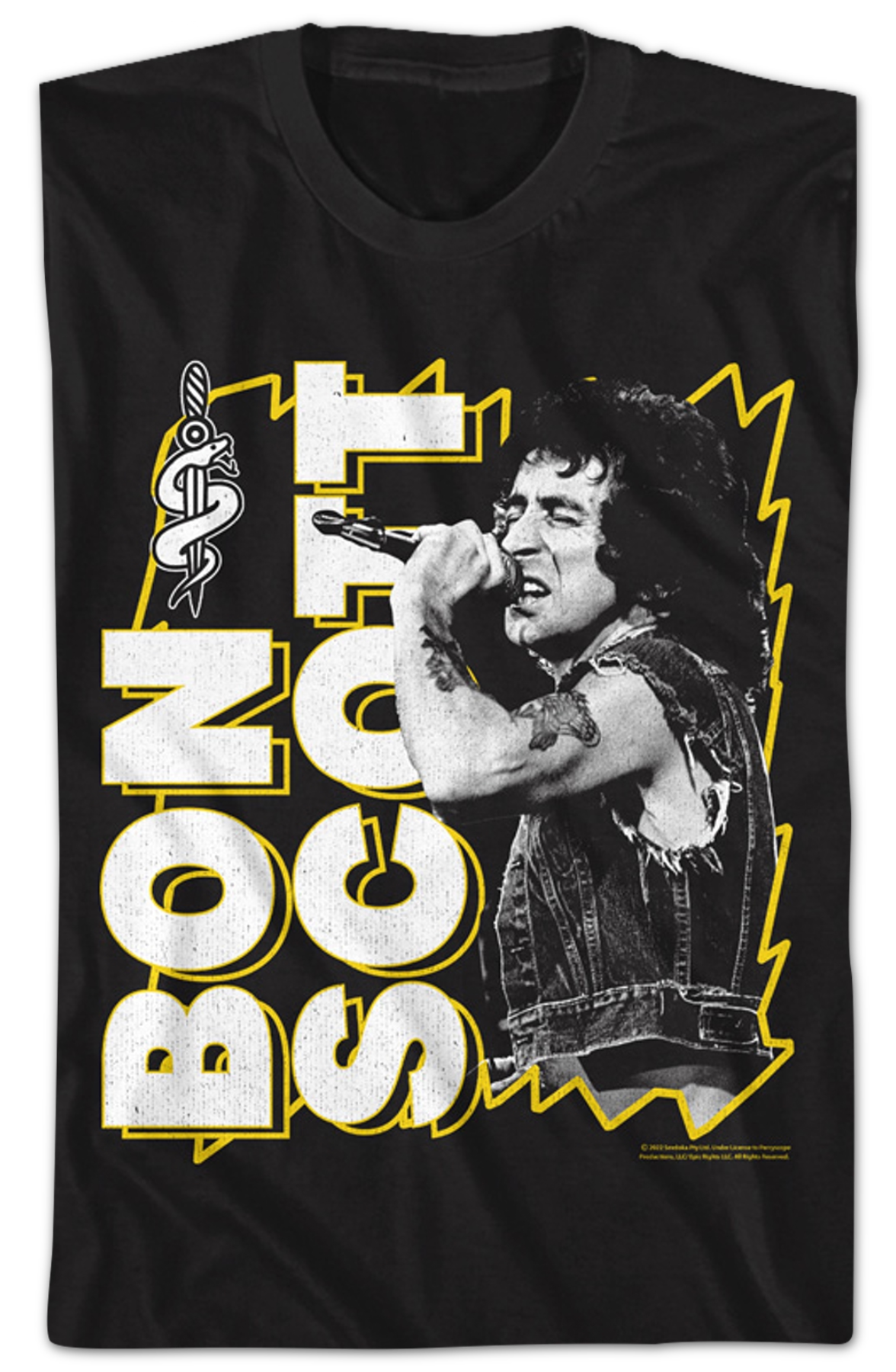 Lightning Frame Bon Scott T-Shirt