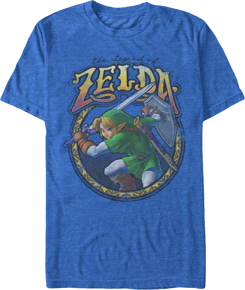 Link Action Pose Legend of Zelda T-Shirt